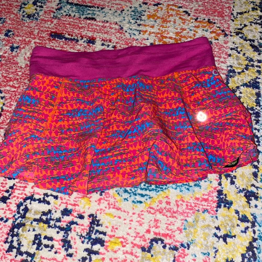 Cute colorful tennis skirt
